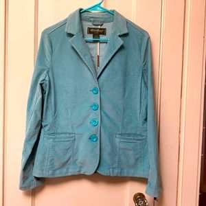 Eddie Bauer Aqua Blue Corduroy Jacket